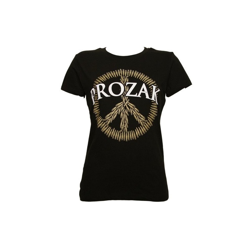 Prozak - Black Peace Ladies T-Shirt