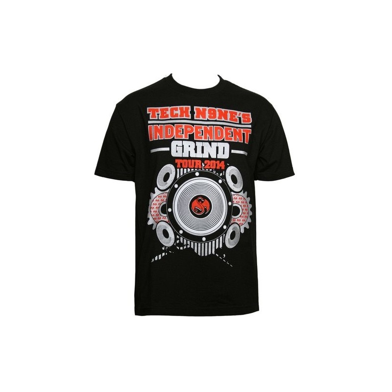 Tech N9ne - Black Independent Grind 2014 Tour T-Shirt