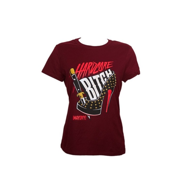 ¡MAYDAY! - Maroon Hardcore Bitch Ladies T-Shirt