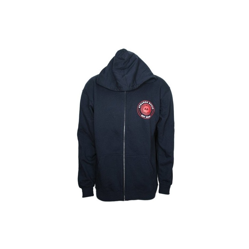 Strange Music - Navy Skull Zip Hoodie