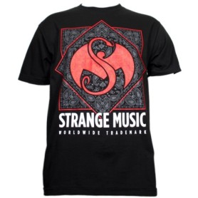 Strange Music - Black Bandana Trademark T-Shirt