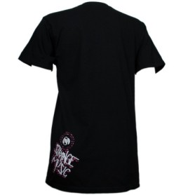 Krizz Kaliko - Black Spider Text Ladies T-Shirt
