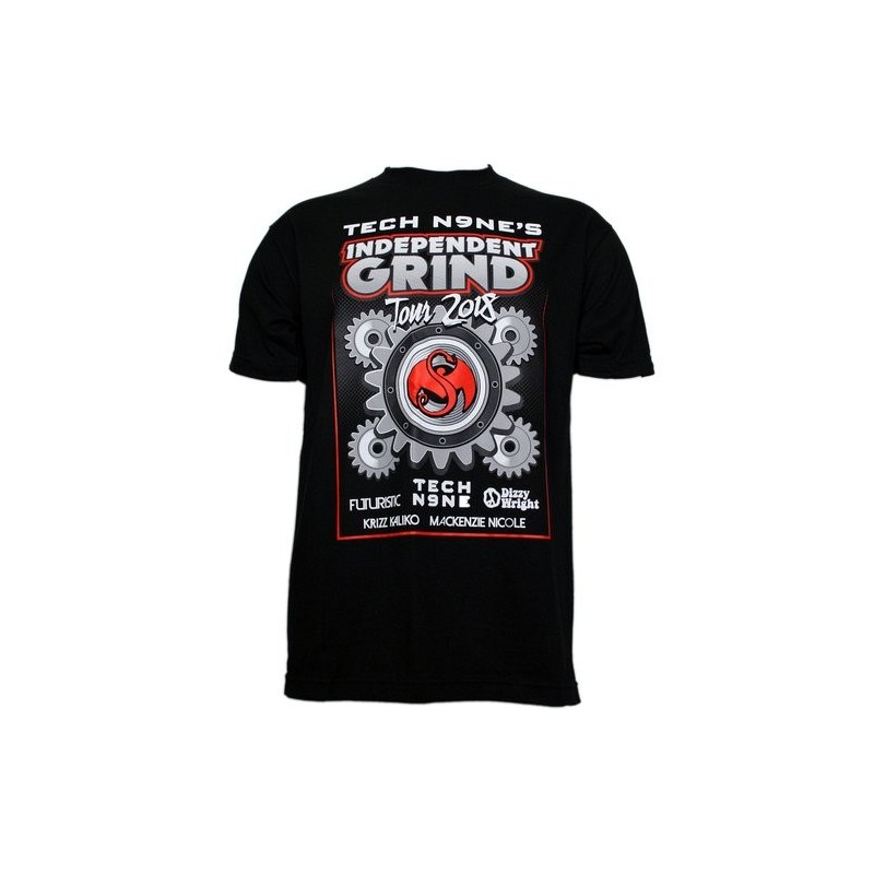 Tech N9ne - Black Independent Grind Tour 2018 T-Shirt