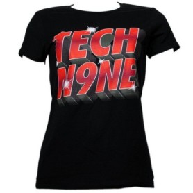 Tech N9ne - Black Flash Ladies T-Shirt