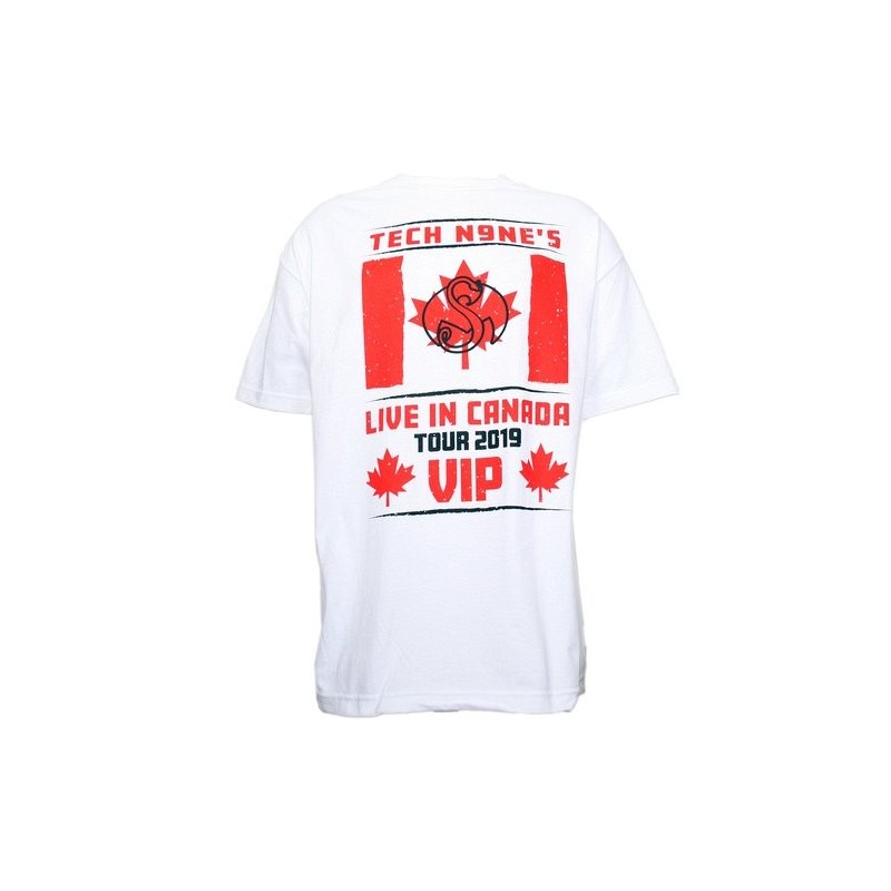 Tech N9ne - White Live In Canada Tour 2019 VIP T-Shirt