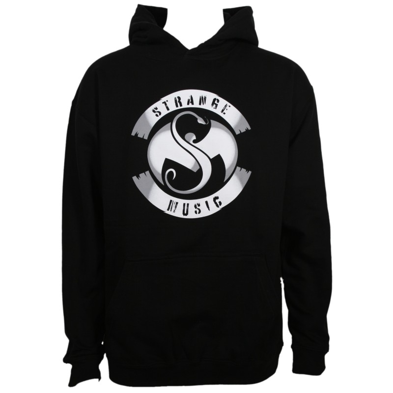 Strange Music - Faded Seal with Back Logo Hoodie Image 1 Strange Music - Faded Seal with Back Logo Hoodie Image 1