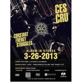 Ces Cru - Constant Energy Struggles Poster 18" x 24"