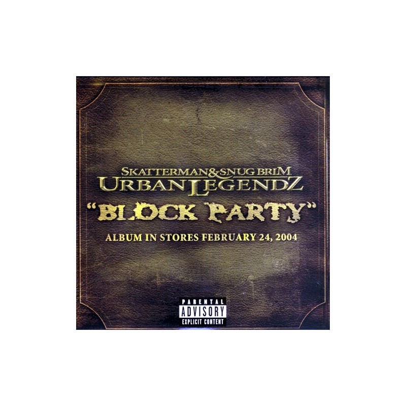 Skatterman & Snug Brim - Block Party CD Single
